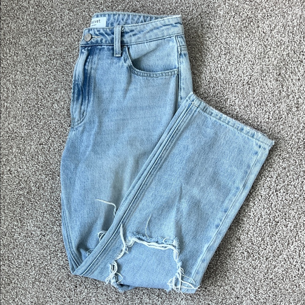 Lovervet Light Blue Distressed Women Jeans